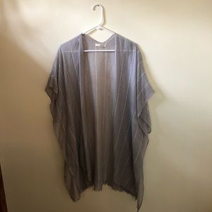 Open front poncho